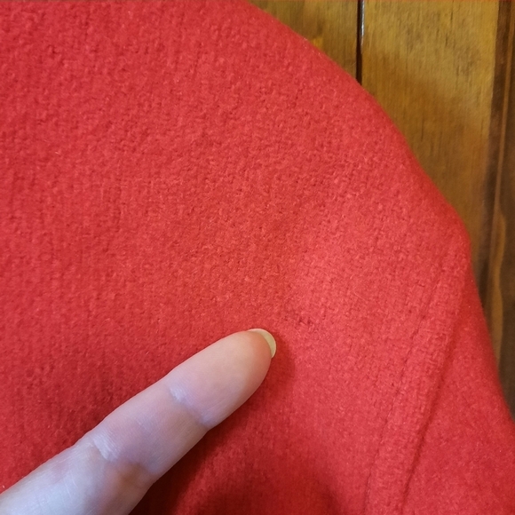 Vintage 1960s Soo wool red knit insulated full metal zipper hunting field coat - Picture 11 of 15